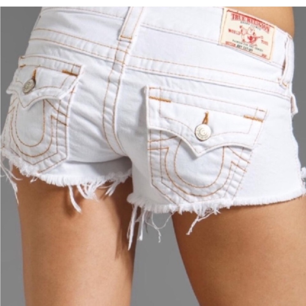 True religion shorts joey cut off size 26